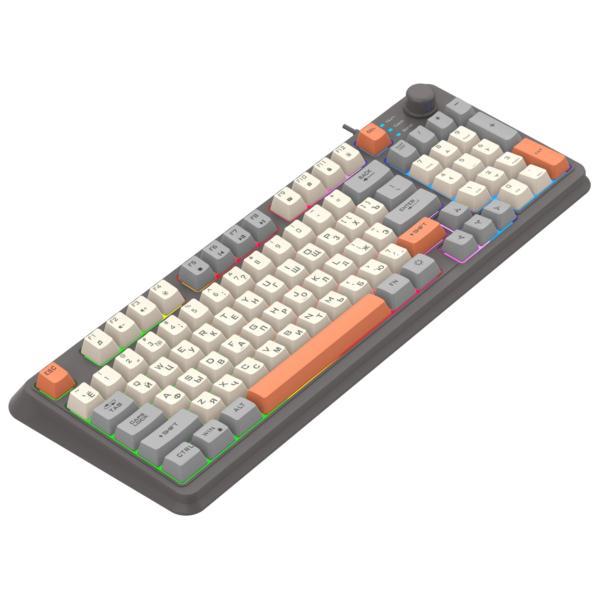 Серебряный лис K820 игровая проводная клавиатура и набор мыши русская русская трехцветная подсветка компьютерная клавиатура через frontière