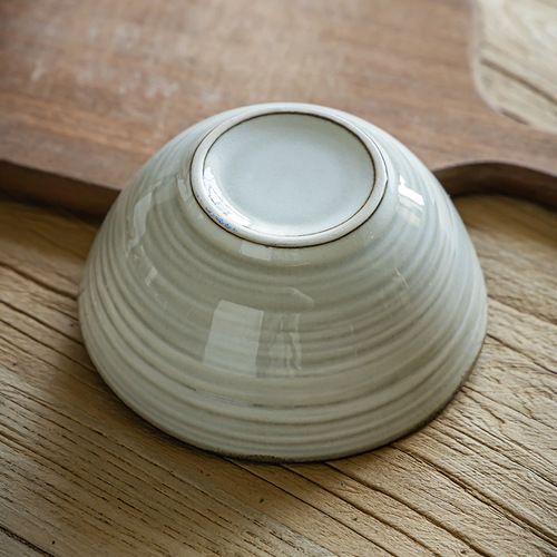 日式复古条纹米饭碗实用陶瓷碗高颜值创意感家用碗汤面碗圆碗微瑕
