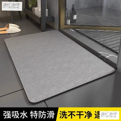 Absorbent Bath Mat, Diatomaceous, Avtomobil döşəmə paspasları - diatom-mud-cushion-natural-gray-4060cm-instantly-absorbs-water-and-leaves-no-trace-when-passing-through-your-feet