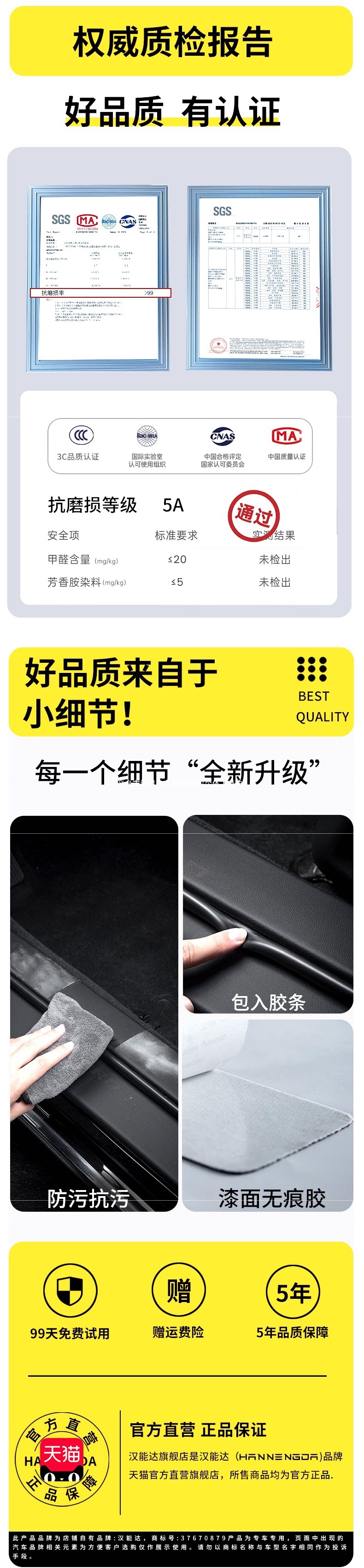 Compatible with NIO ET5/ES6/ET5T/ES8, EC6 welcome pedal, ES7 door sill strip, ET7 protection, EC7 anti-scratch