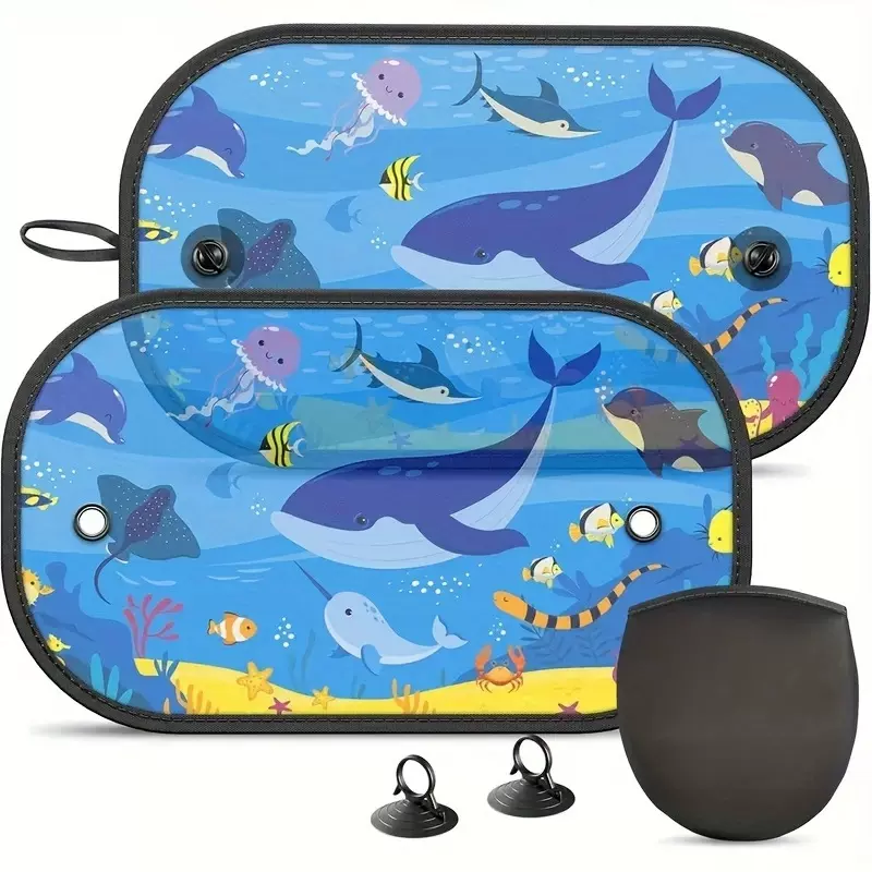 汽车遮阳挡网纱侧挡夏季汽车侧面遮阳挡车窗防晒隔热遮阳板太阳挡