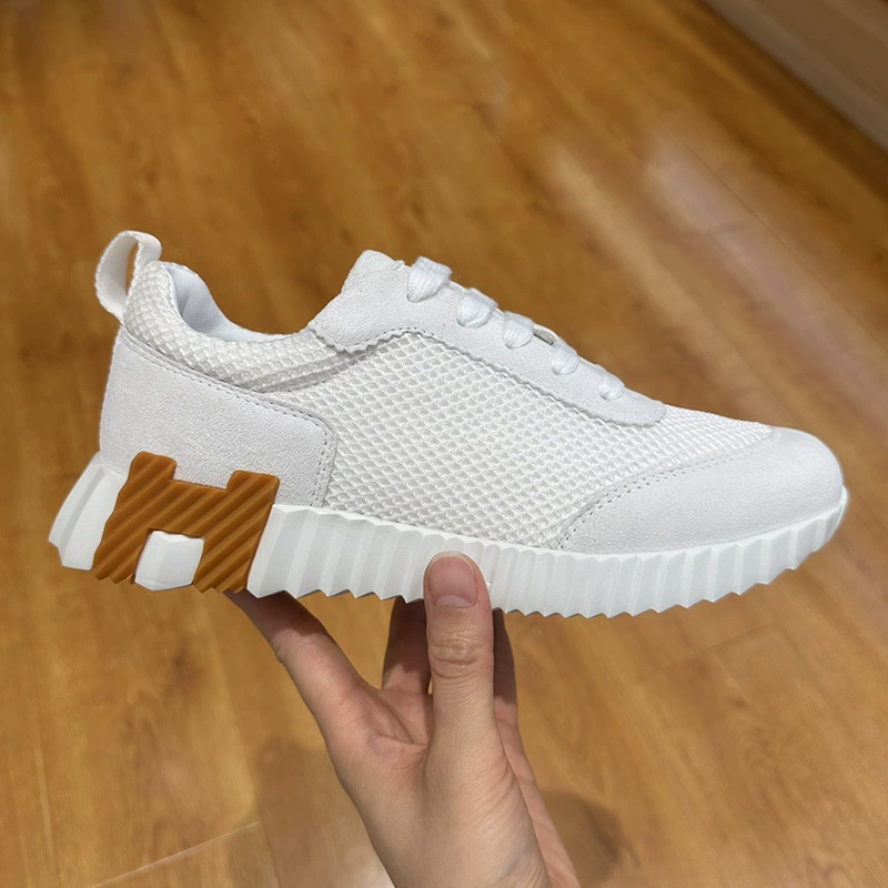 Корейская версия 24 весенне-осенние и осенние толстые шнуровки, цветная сетчатая обувь, легкая и дышащая обувь, повседневная обувь на открытом воздухе модная маленькая белая обувь