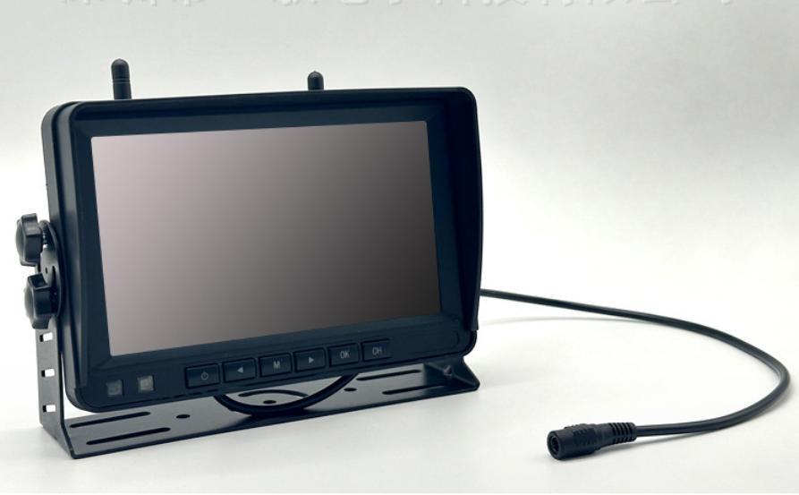 Solar-powered wireless magnetic camera car display screen 7inch wireless reverse car camera