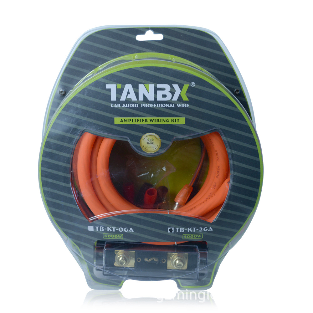Car Audio Speaker Wire 0Ga2Ga4Ga6Ga8Ga10Ga Set Copper Clad Aluminum Set Audio Wire