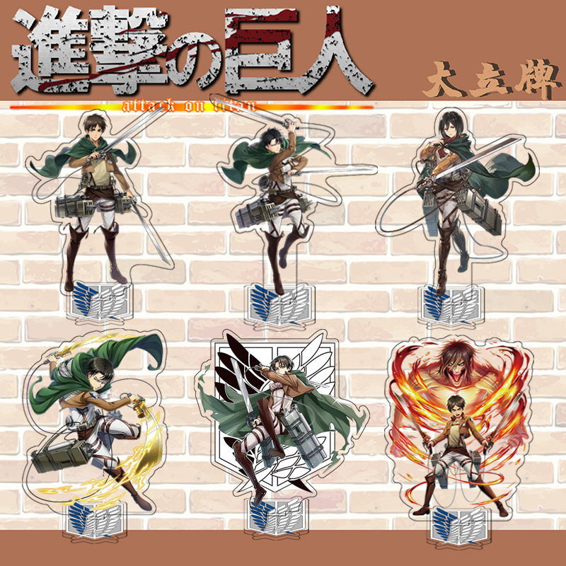 The Attack of the Giant Standing Card Lewell Soldier Long Allen Sanli Double-sided Acrylic Standing Figure Decoration Large Standing Card The Attack of the Giant Standing Card Lewell Soldier Long Allen Sanli Double-sided Acrylic Standing Figure Decoration Large Standing Card