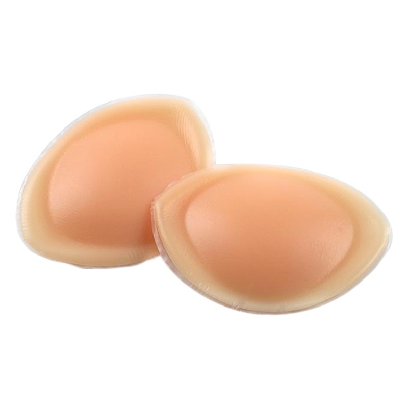 Fábrica de abulón engrosado pecho pad traje de baño ropa interior deportiva silicona pad sujetador insertar falso pecho invisible ampliado pad
