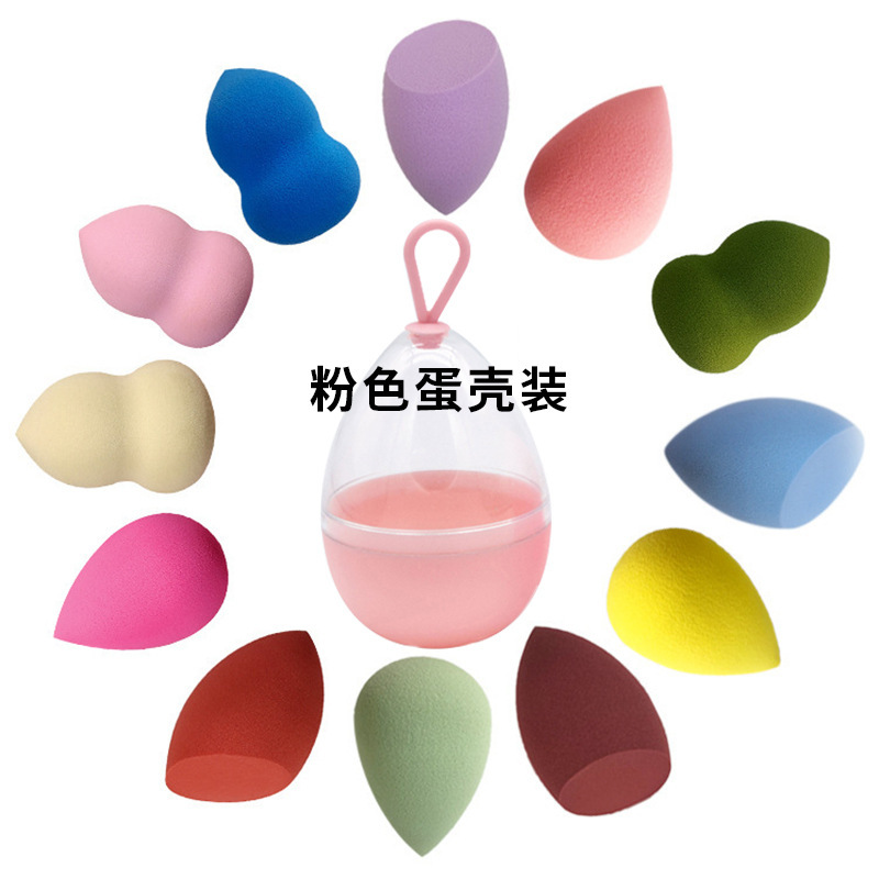 Huevo de belleza húmedo y seco de doble uso calabaza huevo en polvo esponja de soplo huevo maquillaje huevo cojín de aire soplo de polvo súper suave no comer polvo