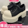 德比增高夏季拼色大头鞋