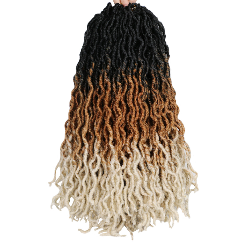 Tresses sales africaines, extensions de cheveux, tresses, cheveux Gypsy Locs, perruque gitane, cheveux au crochet en fibre chimique_voghion.com