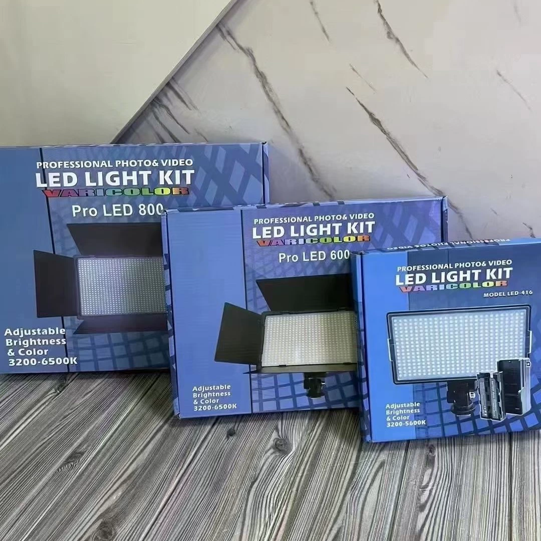 LED416/600/800 Фотографический плоский подсветка штатив крытая наружная съемка в прямом эфире фото освещает свет