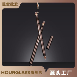 HG double-headed retractable portable lipstick brush lip brush official genuine goods HOURGLASS makeup brush in stock wholesale