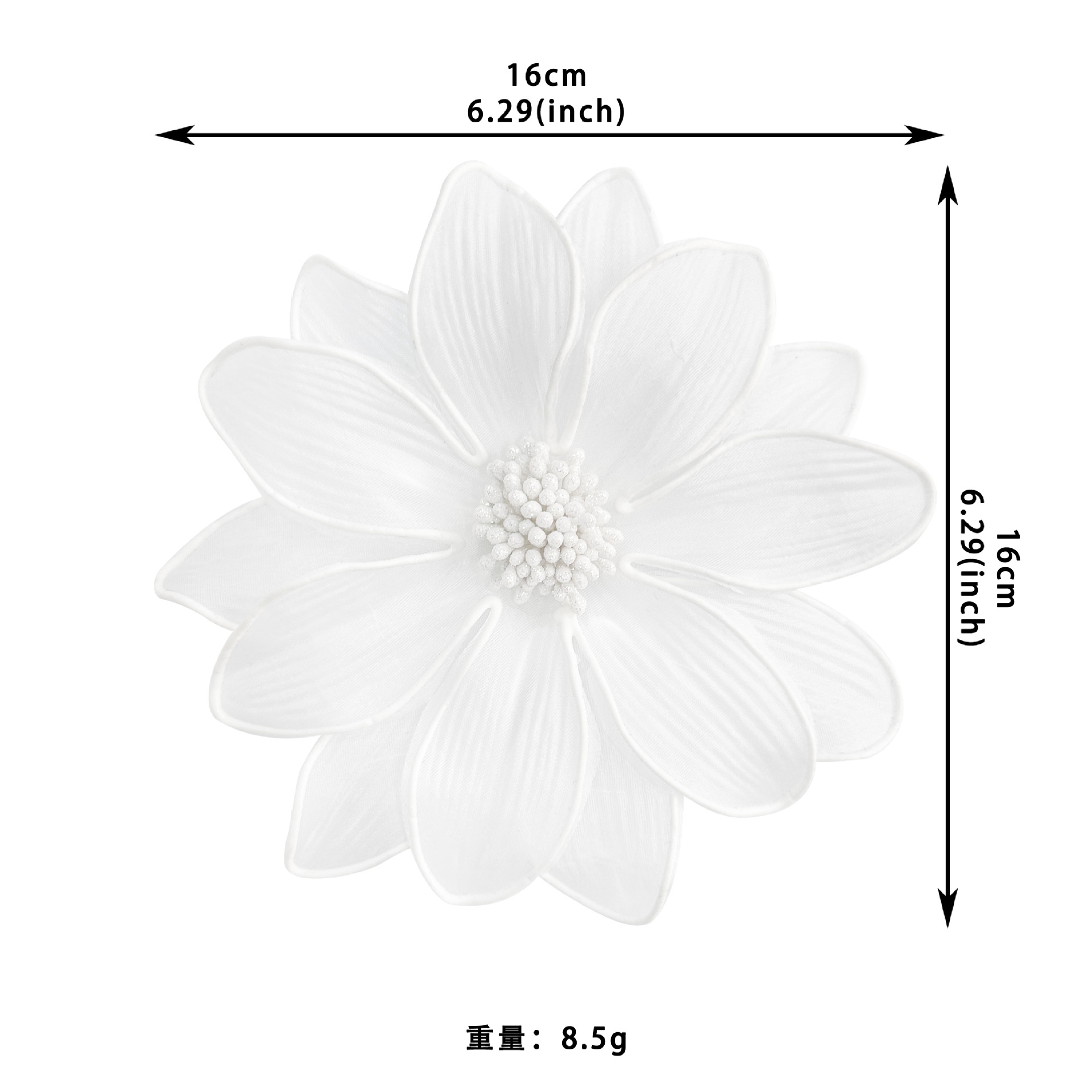 Accesorios para el cabello de malla con flores 3D exquisitos, disponibles en tres colores, de Guangzhou, dulces y versátiles, para decorar el cabello, zapatos, sombreros y bolsos.