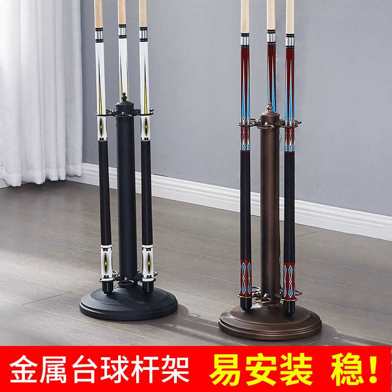 Высококачественный металлический держатель для бильярдной опоры Держатель для шеста с 6 отверстиями Бронзовый держатель для удочки Сверхмощный роскошный держатель для удочки