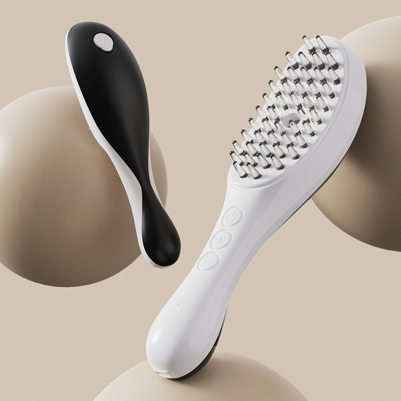 Peinado de masaje eléctrico nuevo peinado crudo transfronterizo, masajeador de cabeza de meridiano, Fototerapia roja, peinado de cuidado del cabello, peinado de masaje en aerosol
