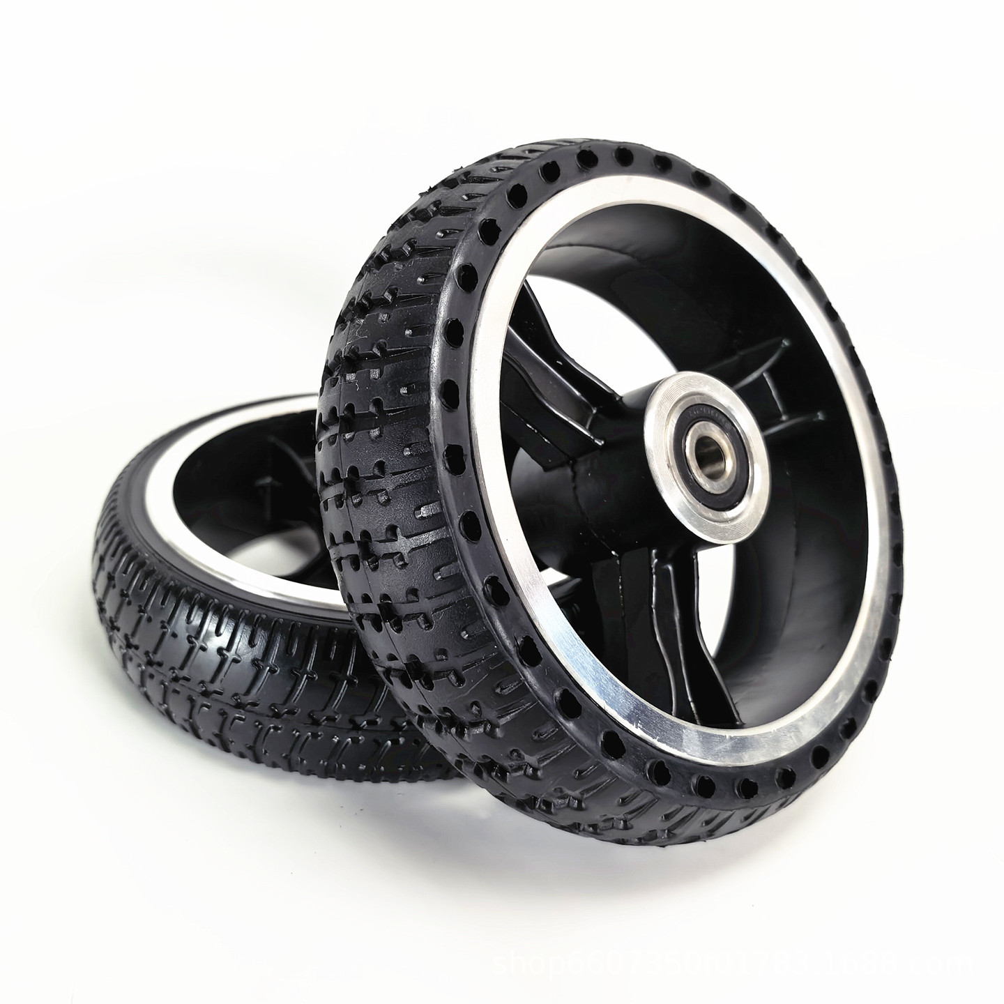 6.5inch Electric scooter robot amusement car bumper car wheel 6.5x45 honeycomb solid tire complete wheel