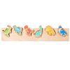 Three dimensional wooden brainteaser Montessori, toy for early age, cognitive constructor, in 3d format, early education