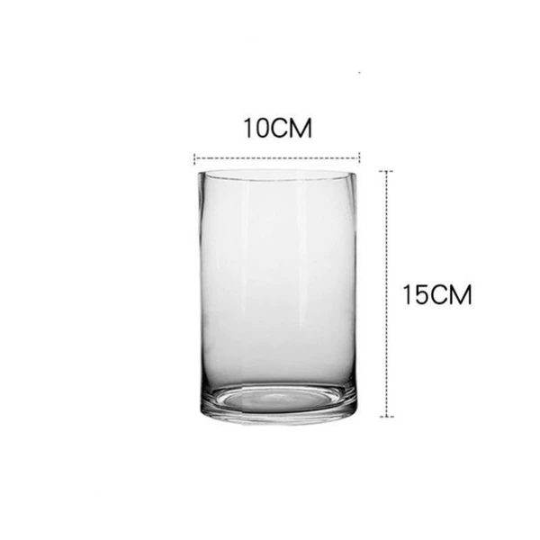 [♀口径10高度15cm（直筒）一级品透明]