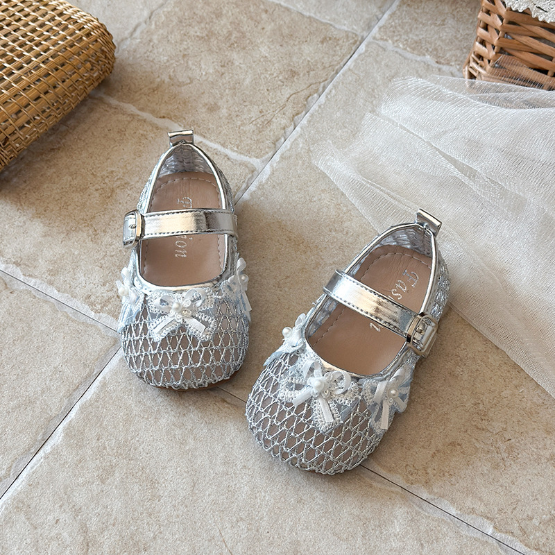 Niños a través de la red 2026 verano nuevas niñas zapatos princesa zapatos de bebé con suela suave zapatos Lefour image 3