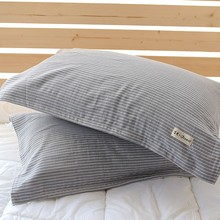 日式枕巾纯棉纱布加厚加大柔软情侣亲肤枕头巾一对装包邮跨境电商