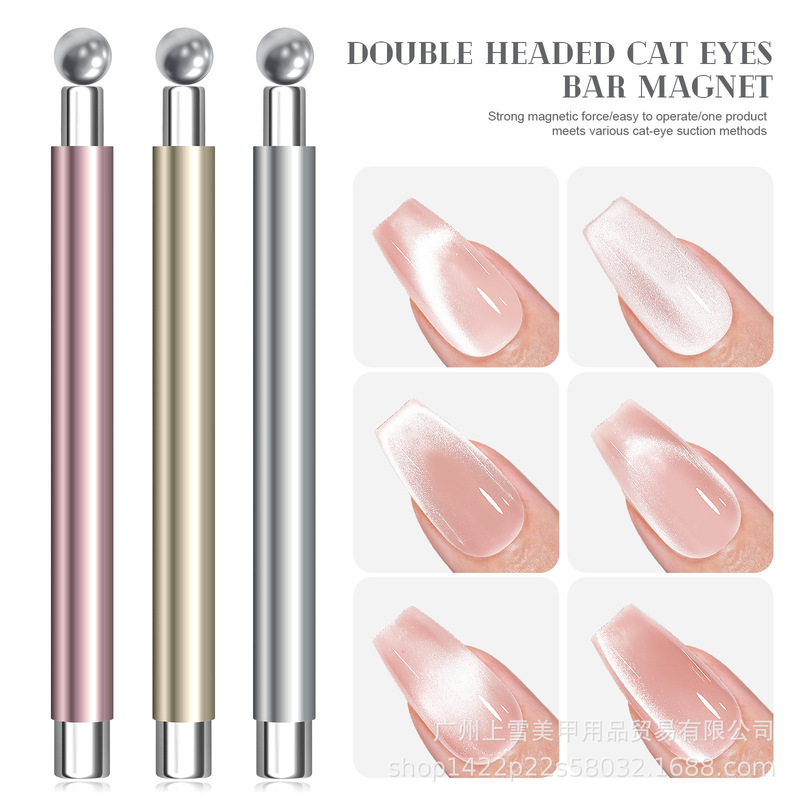 Manicure Tools Cat's Eye Nail Polish Strong Magnet Stick Large Magnet Pen Double-Ended Thickeneded Multi-Functional Magnet