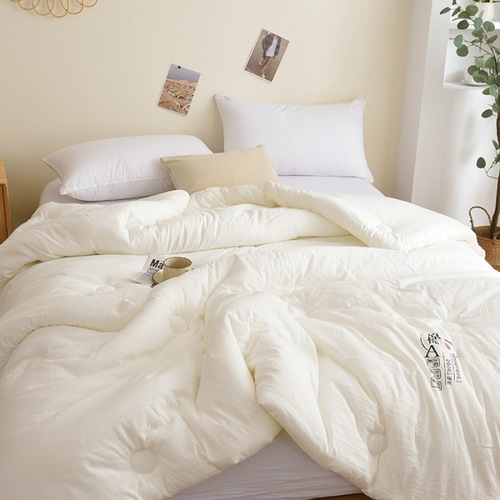 A-type raw cotton soybean fiber quilt for spring and autumn, thick winter quilt, all-season student quilt, wholesale event gift quilt