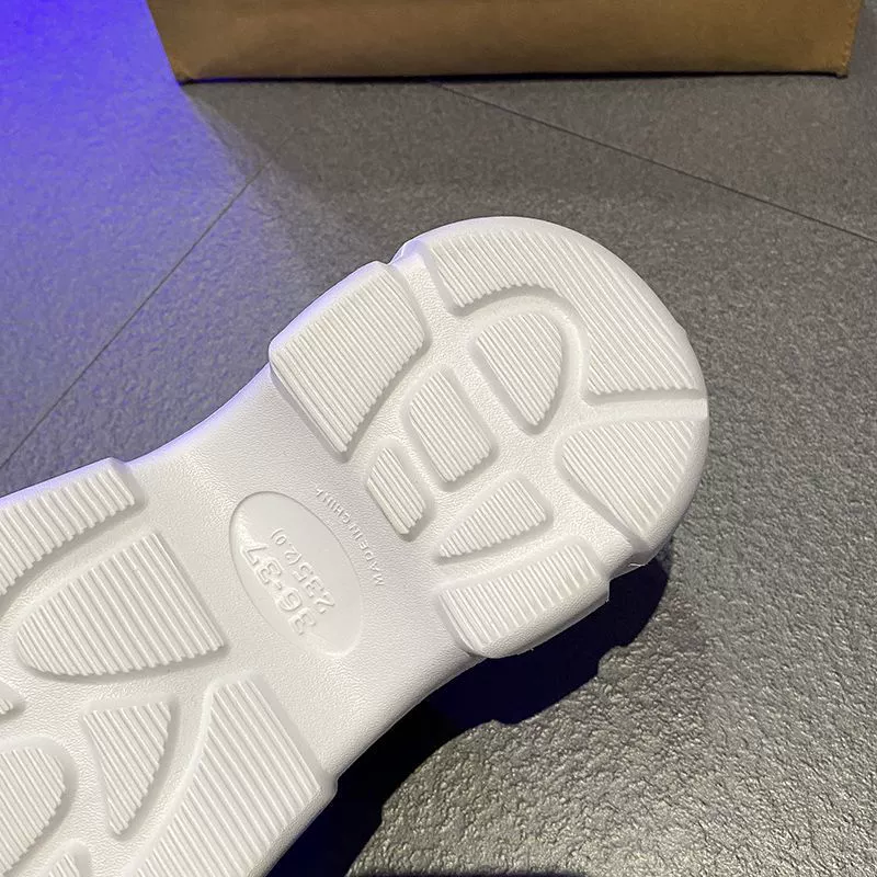Женские сабо в стиле croc, закрытый носок, противоскользящая толстая подошва-платформа, пляжные 36–41