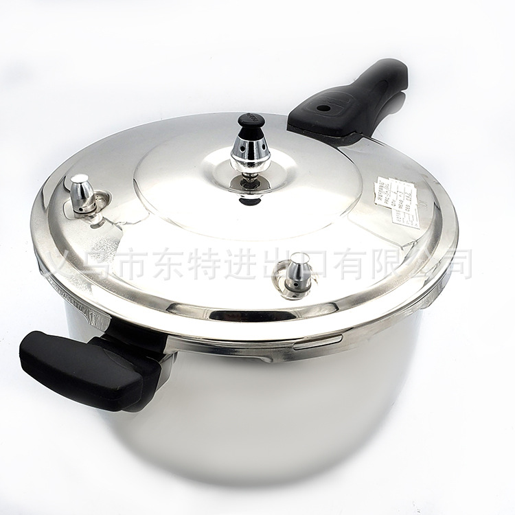 Stainless steel pressure cooker for both household and commercial use, double-bottom pressure cooker for export detail image 5