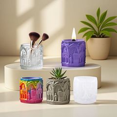 プリントポイント DIY 接着剤モールドアロマキャンドル収納カップシリコーンモールドルネッサンスシリーズ石膏カップ研削ツール