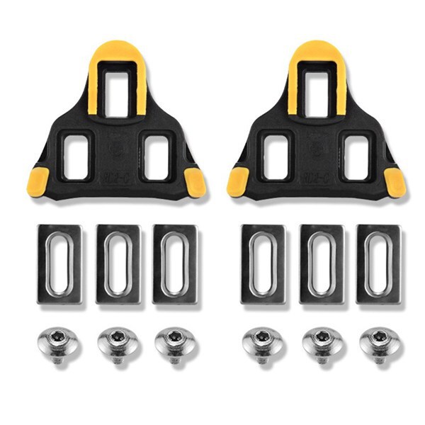 1 Pair of Rock Brothers Road Bike Clipless Pedals, Self-Locking Aluminum Alloy Pedals with Bearing Spd-Sl with Cleats for Bicycles