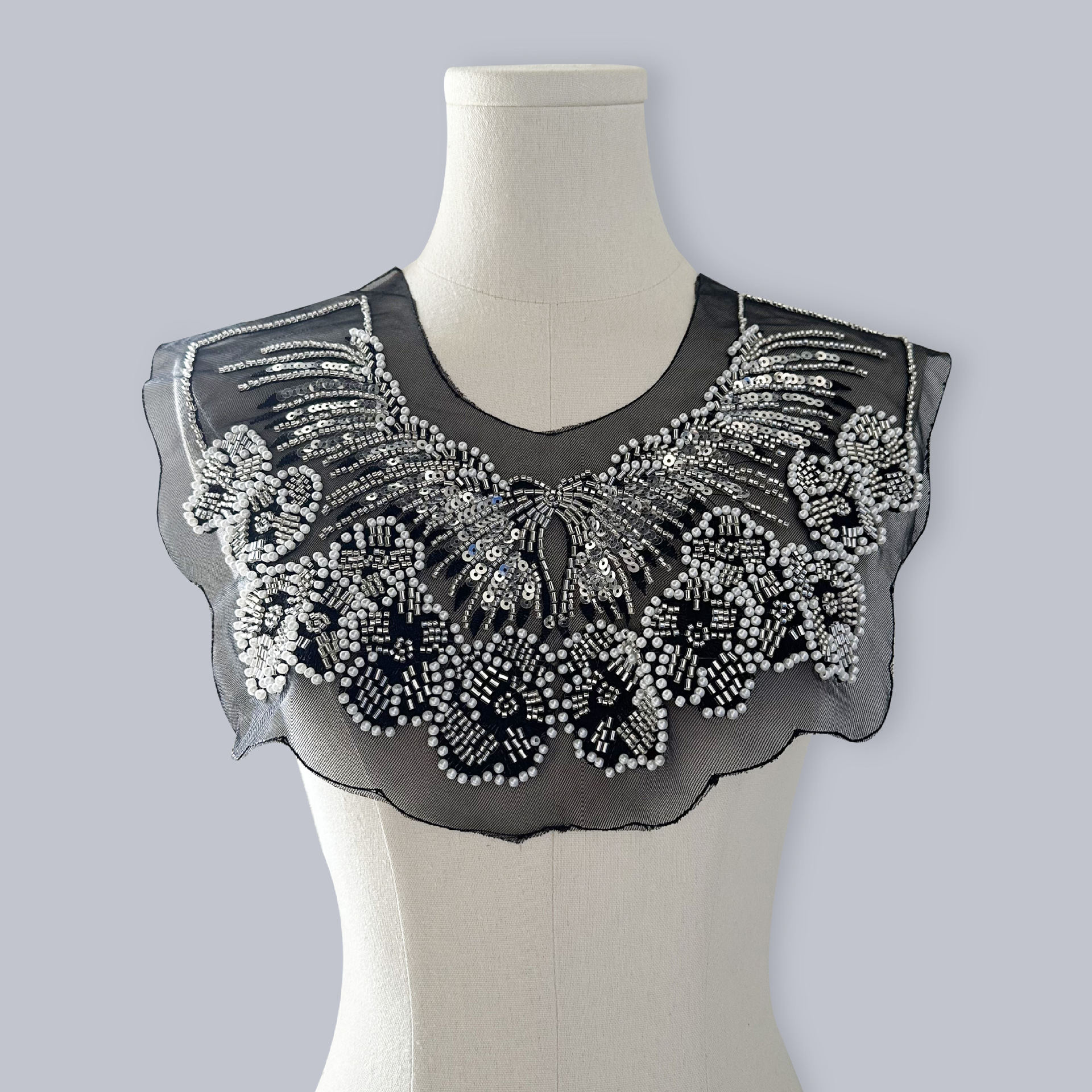 Ingeniería pesada esquinilla collar vestido de boda collar bordado accesorios de moda collar collar image 2