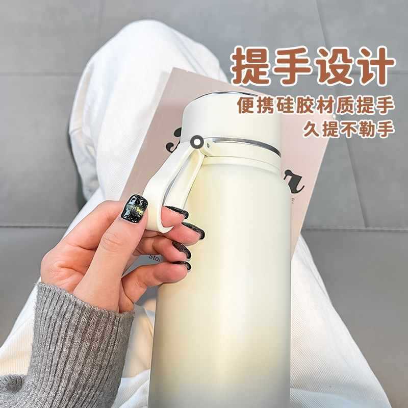 大容量のステンレス製魔法瓶カップ、見栄えの良い2025年新作ウォーターカップ、男女学生用茶水分離ティーカップ|undefined