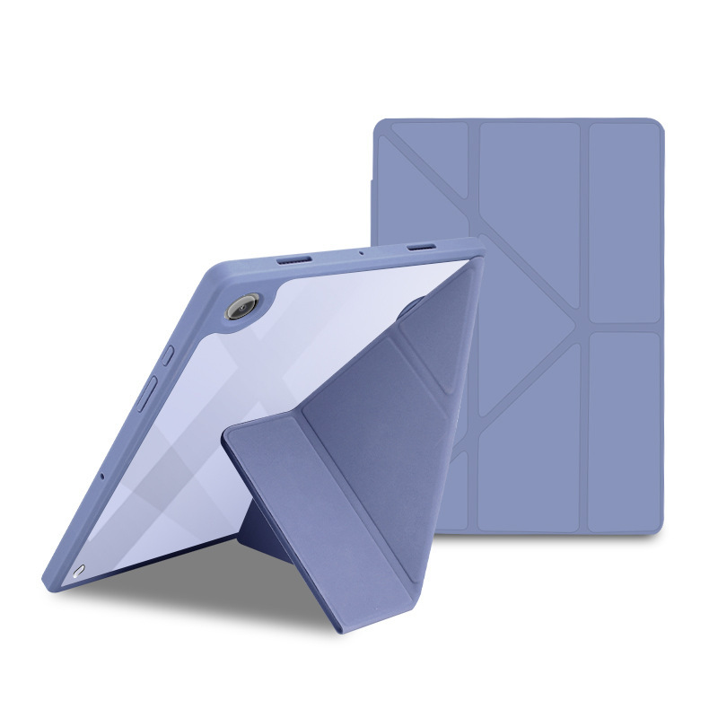 适用三星A9plus亚克力Y折s6lite s9fe s10plus A8 s7 s8平板皮套