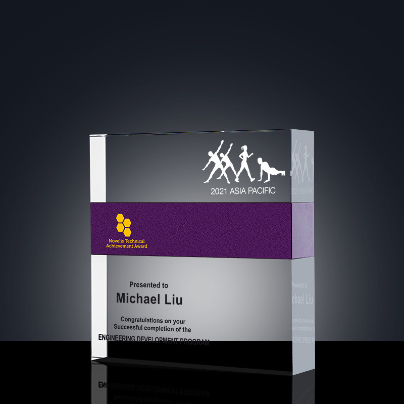 Nuevo Trofeo de Cristal, Premio de Reunión Anual, Distribución de Premios, Placa de Autorización de Cooperación Estratégica, Grabado de Honor, Empleado Destacado