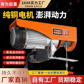 小型电动葫芦微型电动葫芦220V家用装修吊机无线遥控PA200-1000kg