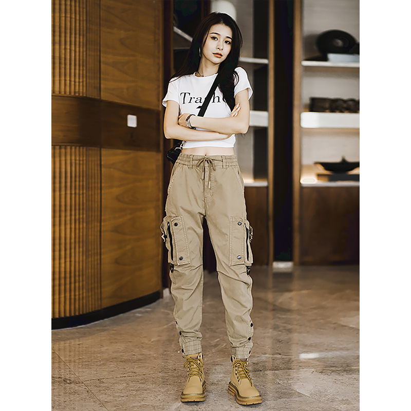 New American Cow Pants Men's and Women's Same-style Multi-pocket Casual Outdoor Urban Commuter Functional Tactical Leg Trousers for Men