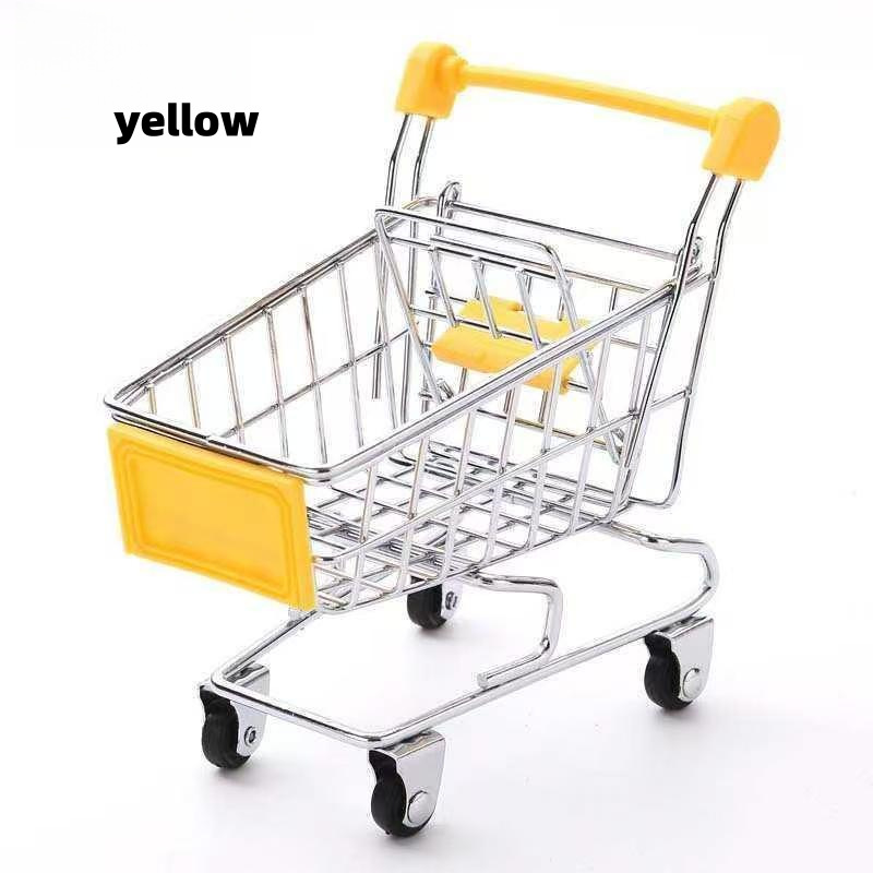 Mini Carrito de Compras Decorativo Pequeño de Hierro, para Almacenamiento de Juguetes image 8