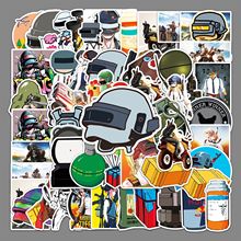 50张绝地求生吃鸡游戏刺激战场防水装饰行李箱手机壳电脑手账贴纸