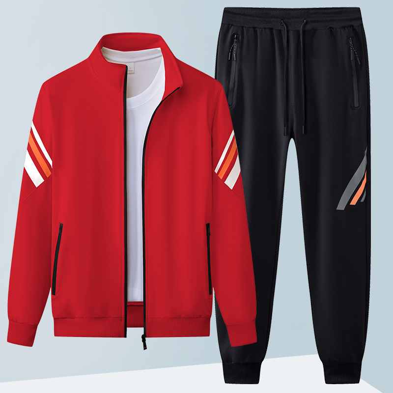 Hombres deportivos ociosos primavera y otoño camisetas de manga larga suéter pantalones largos para hombres 2024 nuevo suéter para hombres un conjunto completo