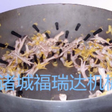 供应鸡爪去皮机 筒式鸡脚脱皮机 外贸出口鸡爪加工设备