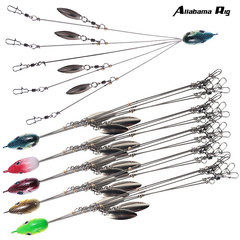 Baitcasting Alabama Lead Head Hook Soft Worm Soft Fish Bait Set 20.5cm 17g Group Attack Lure Soft Baits
