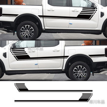 跨境专供适用于福特皮卡猛禽F-150车身贴纸侧裙车贴汽车拉花贴花