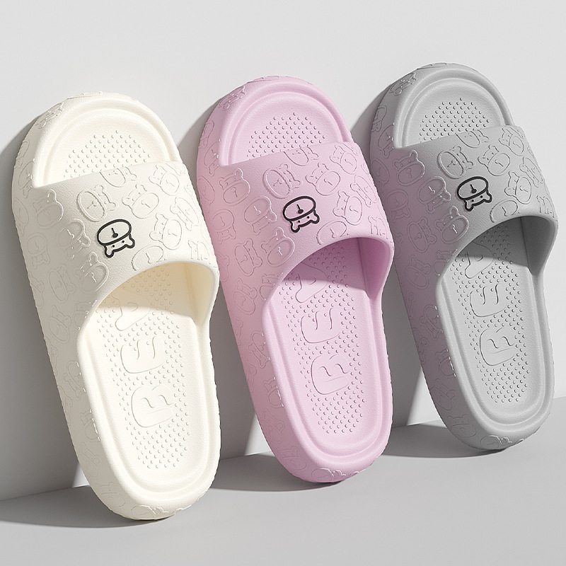 Little Bear Bathroom Slippers Portable Soft Slippers for Hotel and Home Use, Popular Non-Slip Shower Slippers for Women and Girls Little Bear Bathroom Slippers Portable Soft Slippers for Hotel and Home Use, Popular Non-Slip Shower Slippers for Women and Girls