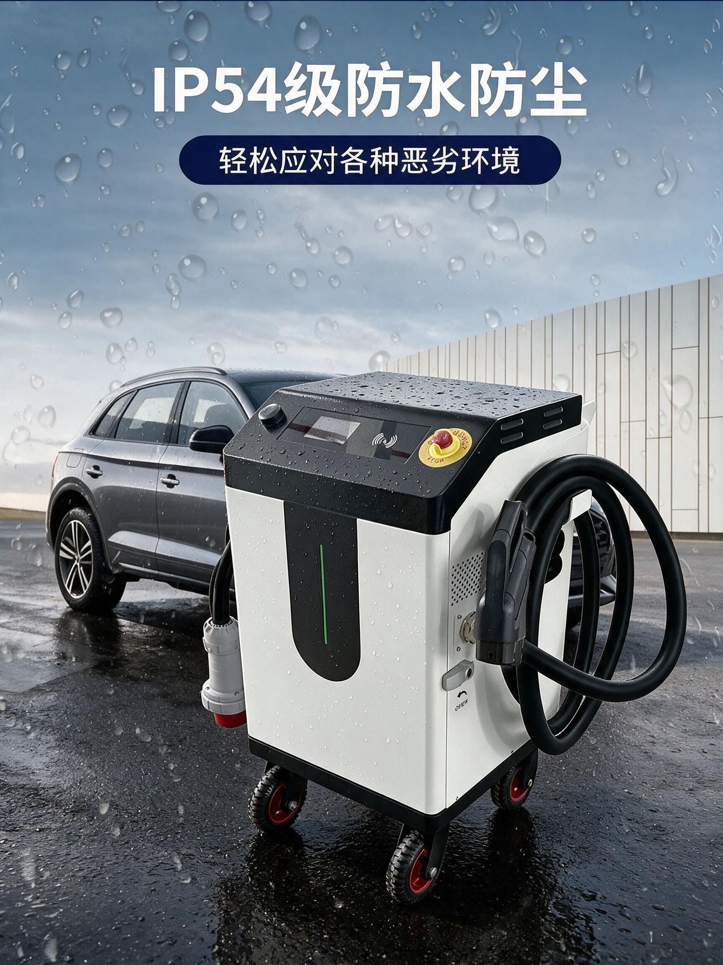European Standard Portable Dc Mobile Charging Station 30/80Kw New Energy Outdoor Car Charging Equipment