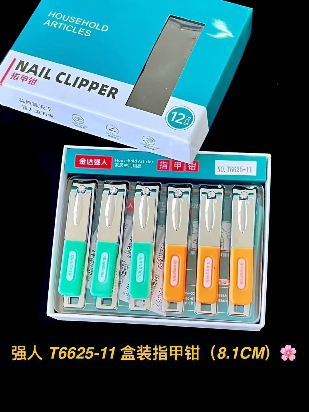 Cuchillos de uñas Jinda Strong 100 cortadores de uñas grandes, medianos y pequeños, cortaúñas de boca plana y cortaúñas de boca oblicua al por mayor