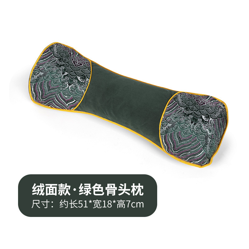 艾草枕颈椎枕头连体组合枕亚麻透气牵引颈椎荞麦保健助睡眠护颈枕|undefined