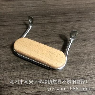 厂家定制加工木头木制手柄木质工艺品餐具玻璃锅把手柄 铁锅锅耳|ms