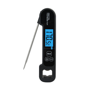 Stainless Steel Waterproof Kitchen Folding Type Open Bottle High Precision Barbecue Thermometer