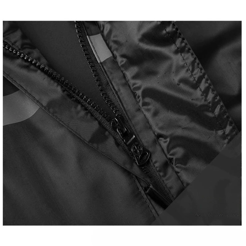 Raincoat, jacket, pleated skirt, short waterproof trousers