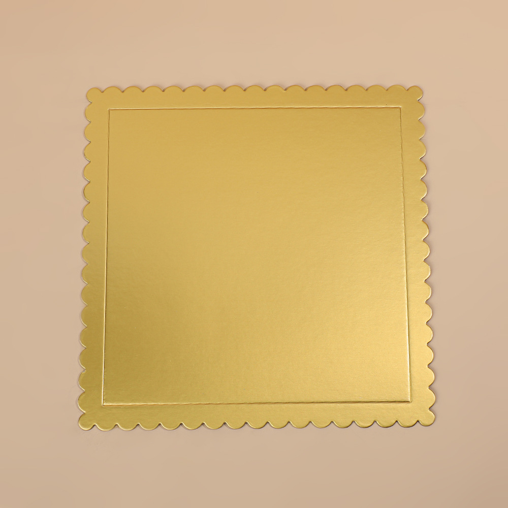 Base Cuadrada de Cartón para Pastel 1200g de Pulpa de Madera Rígida para Cumpleaños