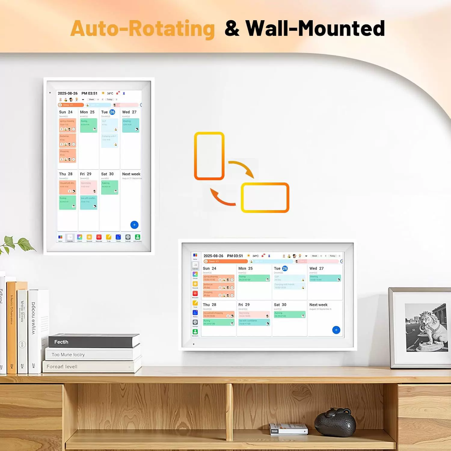 aimor X10新款15.6英寸WiFi高清触摸智能家庭规划师节日数码相框
